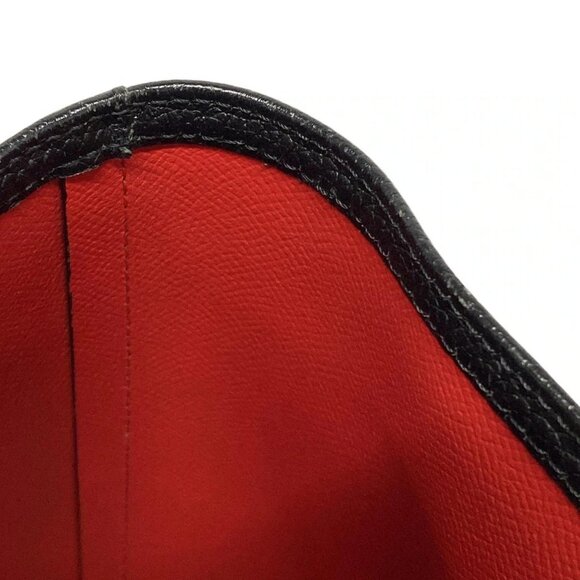 Auth CHRISTIAN LOUBOUTIN Cabata E/W - Black Red Leather Tote Bag - Picture 13 of 16